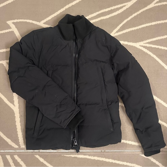 Men's Black Puffer Jacket - Picture 1 of 8